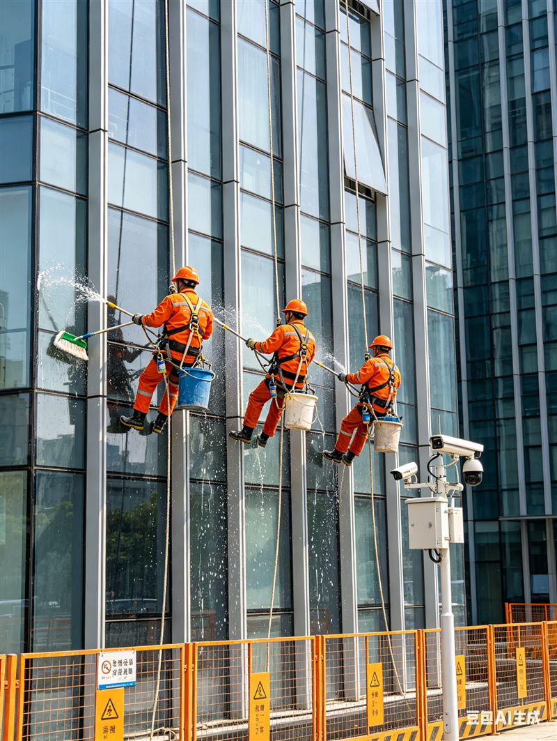 专业外墙清洗｜高空玻璃幕墙清洗 楼宇外墙翻新保洁