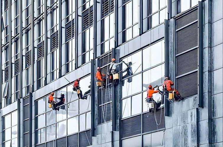 专业外墙清洗|高空玻璃幕墙清洗 楼宇外墙翻新保洁